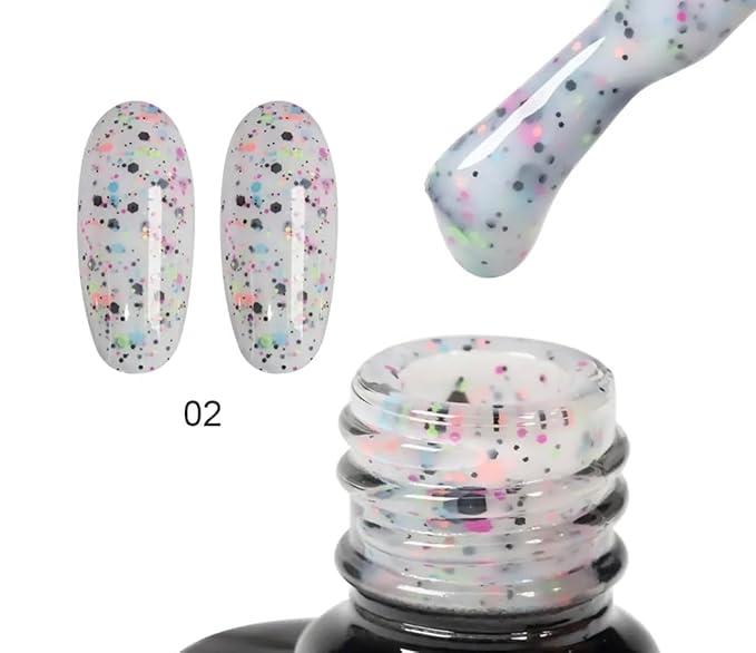 Vanzeig's Tutti-Frutti UV Base GEL Nail Polish 5 Color Set w/Nail Tools