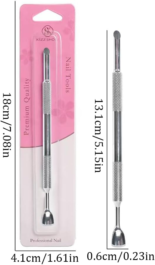 Nail Cuticle Pusher Self-Adhesive Sandpaper Manicure Kit Double Head Cuticle Pushers Nail Art Pre-polishing Sand Paper 240/100 Grit Sandpaper Sheets Nail Pusher Replace Sanding Paper Nail Care Tools