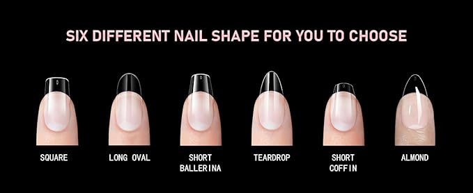 Almond False Nail tips-Half matte nail extension tips full cover almond nail tip kit press on 10 sizes 600pcs pre-shaped Almond nail tips set false nail tips for nails Salon Or Home DIY