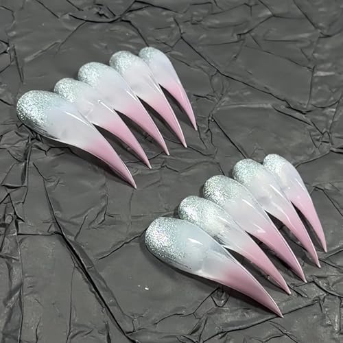 Long Polished Press On Nails Detachable Reusable Fake Nail Eagle Cat Dragon Claw With Gel Glue