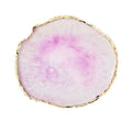 AKOAK 1 Pack Natural Resin Agate Phnom Penh Nail Glue Palette Crystal Edge Shooting Props Toning Works Display Board Tool (Light purple)