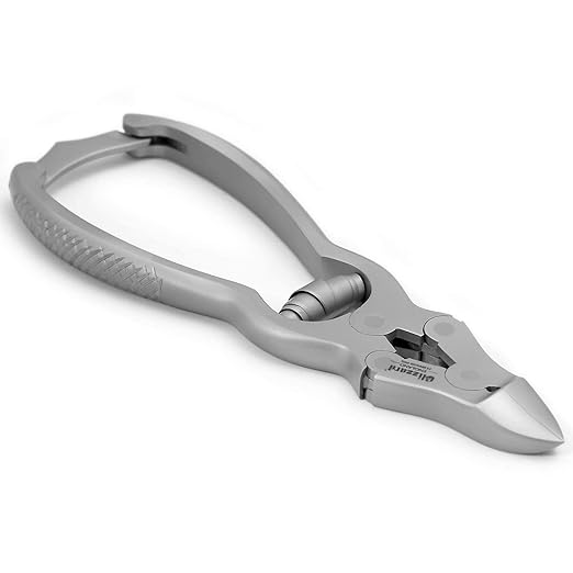 Toenail Clippers by Blizzard - Podiatrist Double Action Mycotic Nail Nipper - 4.75 inch Cantilever Nail Cutter German Forged Heavy Duty - Barrel Spring Model