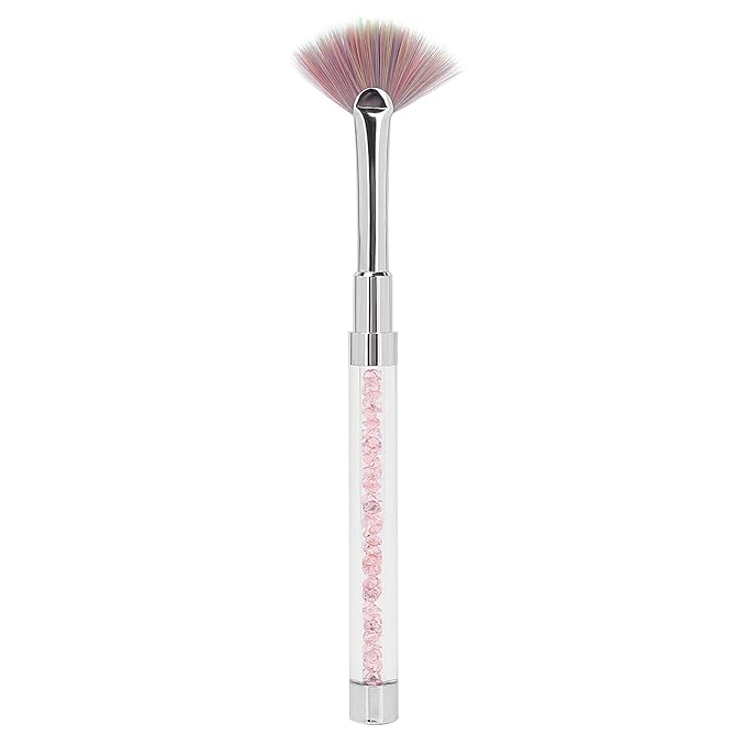 Fan-Shaped Nail Brush for Dusting, Flat Head Pen With Gradient Varnish, Art Manicure Brush With Small Head for Shaking Chalk