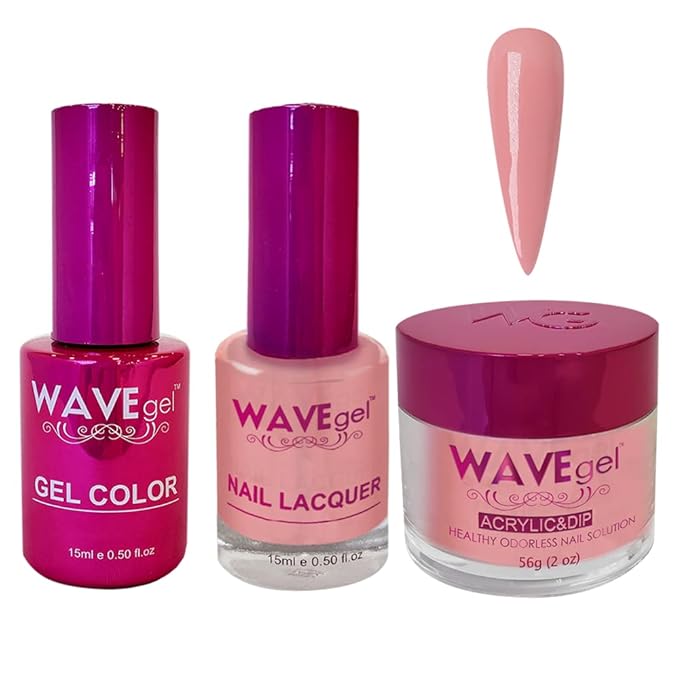 WAVEGEL Soak-Off Gel, Nail Lacquer & Acrylic/Dip Powder Matching Set - Princess Collection - #28 I Am Not A Princess