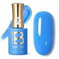 Beetles Blue Gel Nail Polish - Azure Gleam 15ML/0.51Fl Oz, Hema Free Bright Neon Blue Gel Polish, Same Color Same Bottle, Soak Off UV LED Lamp Spring Summer Nails Art, Manicure Salon DIY Neon Nails
