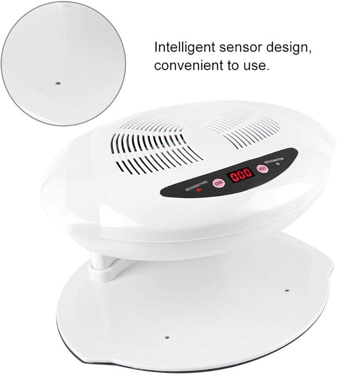 Nail Dryer, hot and Cold air Sensor, Manicure Tool for Fan for Drying Nail Polish for Living Room and Home (White)