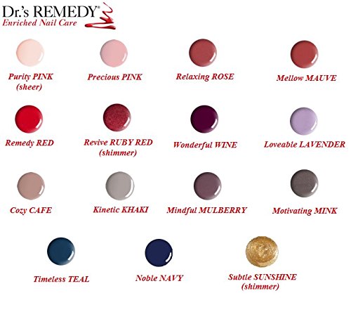 Dr’s Remedy Enriched Nail Polish: Non Toxic, All Natural, and Organic - Doctor Formulated: Strengthens, Restores, Heals, and Protects '24-Free' - PRECIOUS Pink