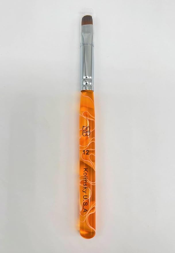 Premium Kolinsky French Brush (Size 12, Acrylic Handle)