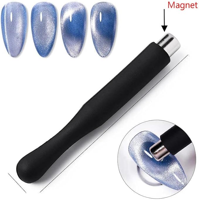 Strong Nail Polish Magnets -3/8" D x 1.50" H - 5Pack, Cat Eye Gel Nail Polish Magnet, Powerful Neodymium Cylinder Magnets for Fridge, DIY, Building, Scientific, Craft, Office,Map Magnet