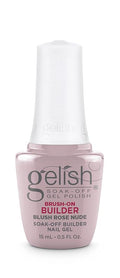 Gelish Brush-On Builder - Professional Soak-Off Gel Polish for Extensions, Overlays, Nail Art, Self-Leveling, HEMA-Free, Vegan, Long-Lasting, UV/LED Cured (Blush Rose Nude)
