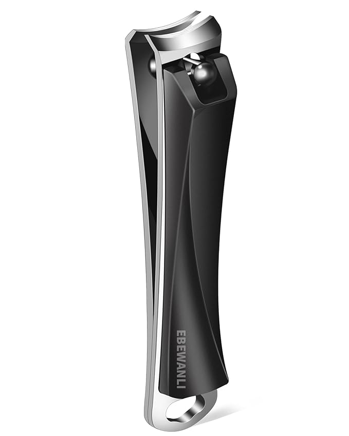 Large Nail Clippers, 15mm Ultra Wide Toenail Clippers, Stainless Steel Fingernail Clipper Built in Nail File, Curved Blade Toe Nail Cutter Trimmer for Men or Women