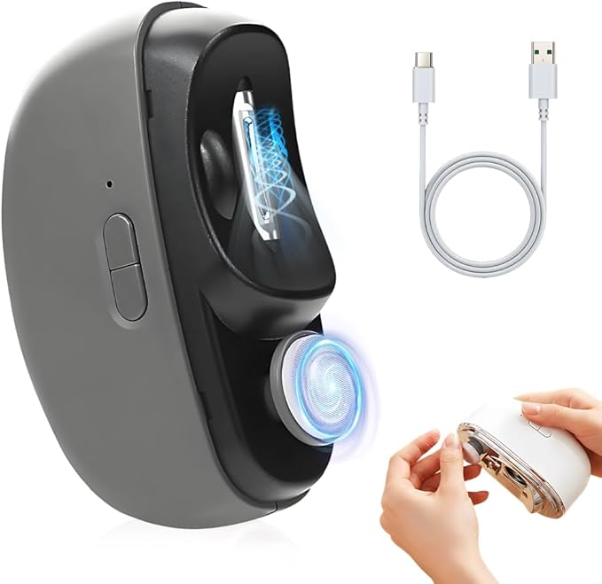 Electric Nail Clipper, 2026 Upgrade 2 in 1 Electric Polishing Automatic Nail Clippers for Seniors and Adults, Multifunctional Nail Trimmer with 2 Adjustable Speeds (Black)