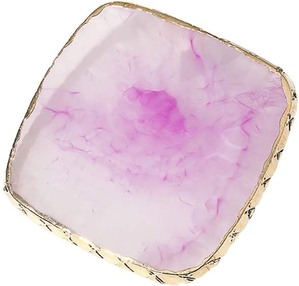 Resin Nail Art Palette Polish Color Mixing Plate Tray Nail Art Display Drawing Plates Cosmetic Mixing Tools Purple