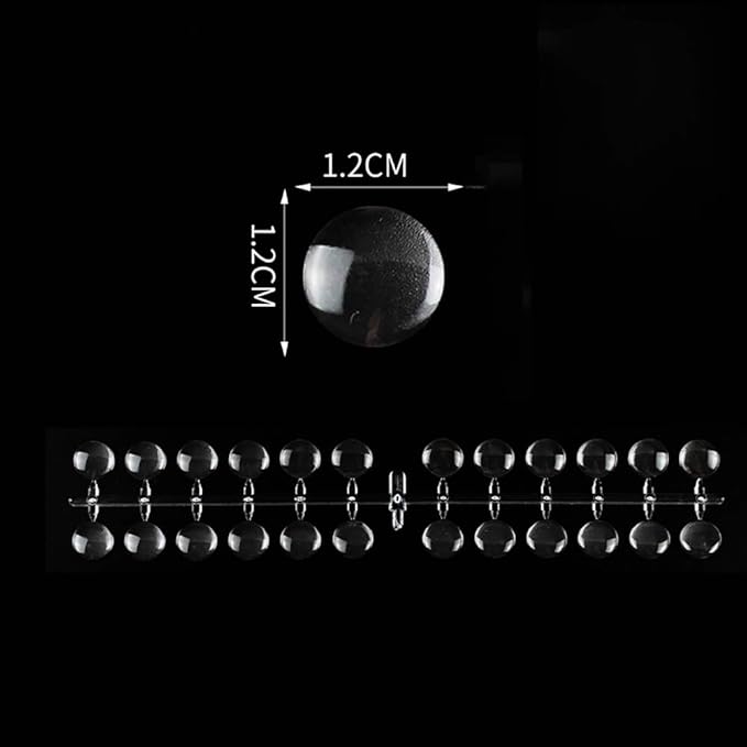 240 PCS Round False Nail Display Tips Color Chart Nail Swatch Sticks with Adhesive Sticker for Nail Polish Training Displaying