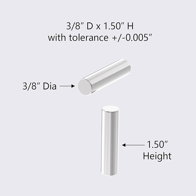 Strong Nail Polish Magnets -3/8" D x 1.50" H - 5Pack, Cat Eye Gel Nail Polish Magnet, Powerful Neodymium Cylinder Magnets for Fridge, DIY, Building, Scientific, Craft, Office,Map Magnet