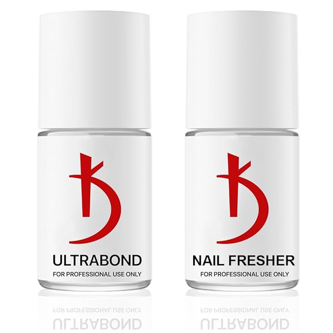 kodi professional Set 2in1 Ultrabond 15ml. (0.5 fl oz) + Nail Fresher 15ml. Gel LED/UV Nail Polish Coat Soak Off Original