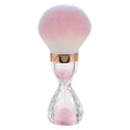 Nail Dust Brush Large Soft Bristle Cleaning Brush for Acrylic Powder Makeup and Nail Art with Hourglass Design Portable for Home and Salon Use