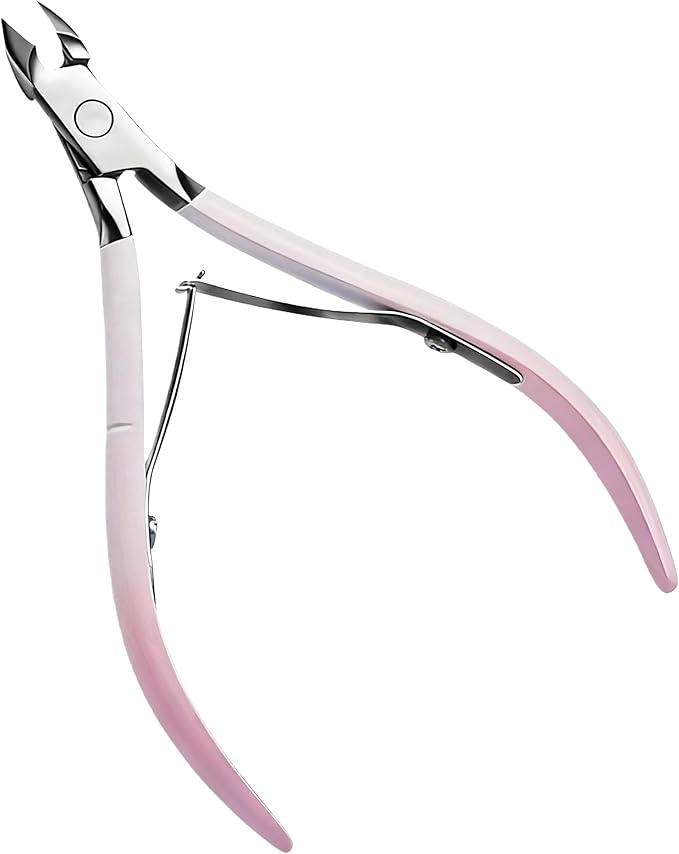 Kylara Cuticle Trimmer & Nippers,Stainless Steel Cuticle Cutter Clippers for Women, Rustproof Durable for Fingernails Toenails Manicure Pedicure,Corta Cuticulas Profesional Salon Home Use 1PCS