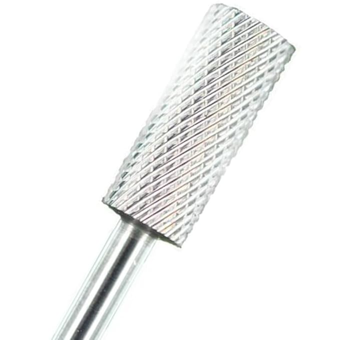 Medicool Silver Carbide Small Barrel Two-Way Bits File Shape and Shorten Nails Acrylic and Gel Nails 1/8" | TWS*CC2M