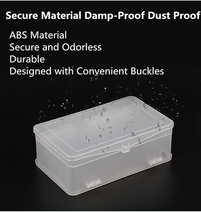 Plastic Nail Art Tools Organizer Nail Brushes Container Case Manicure Tools Holder Double Layers Large Capacity Nail Tools Storage Box (transparent)