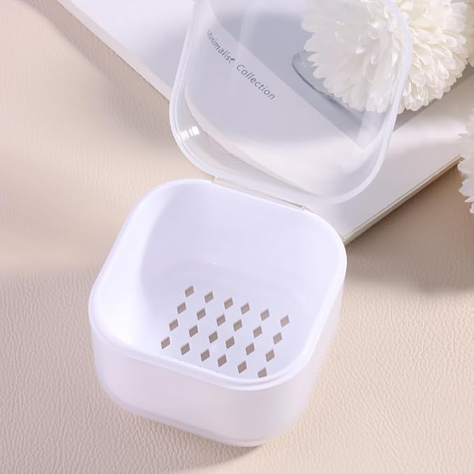 Nail Tool Sterilizer Box Plastic Sterilization Tray for Nail Art Accessories Tools, Portable Nail Drill Bits Disinfectant Container Soaking Box with Strainer Pedicure Manicure Cleaning Equipment