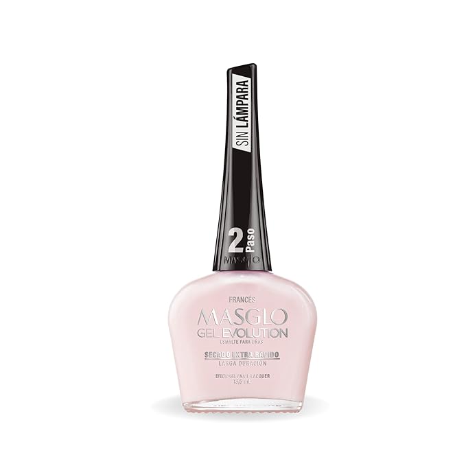 MASGLO Gel Evolution – Nail Polish No UV/LED Lamp Needed, Fast-Drying, 12-Day Wear, 14-Free Formula, High-Gloss Finish, vegan (0.5 oz)