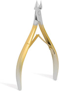 Cuticle Nipper Trimmer Polished Coated Durable Trimmer, Nail Clipper with Fine Edge, Comfort Grip Cuticle Cutter Remover Tool Supplies Pedicure Kit for Manicurist Nail Art Care (Yellow-1 PACK)