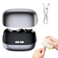 3 in 1 Electric Polishing Automatic Nail Clippers, Electric Nail Trimmer Electric Nail Clipper with Adjustable Speeds,Portable Nail Polisher for Travel (Black)