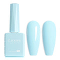 CANNI Pastel Blue Gel Nail Polish, 1Pcs Light Baby Blue Gel Polish Color High Gloss Soak Off U V Nail Manicure Salon DIY