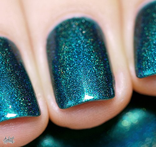 ILNP Fall Semester - Deep Dark Teal Holographic Nail Polish