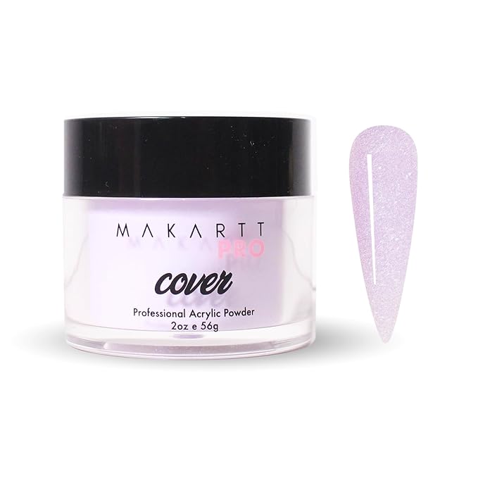 MakarttPro Acrylic Powder – Durable, Long-Lasting, Easy-Apply Formula for Nail Extensions, Overlays, Sculpting & Nail Art – 56g/2oz – Lavender Luxe, Perfect for Pros and At-Home Use