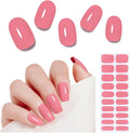 Arte Clavo Semi Cured Gel Nail Strips, 20 Pcs Gel Nail Stickers with UV Light Required, Salon Quality, Long Lasting, Easy Apply and Remove (Bright Coral)