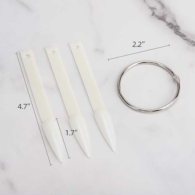 160 Piece Nail Swatch Sticks - Natural Stiletto Nail Display Tips - Color Swatches - Pointed Tip Nail Art Practice Tips - Sample Sticks