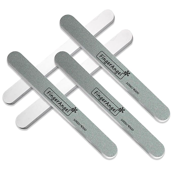 20PCS Nail File Polisher Smooth and Shiny Nail Buffer for Natural Nails Cushion Nail File 1000 and 4000 Grit