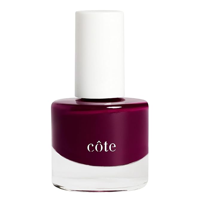 Cote Beauty’s Sangria, Plum Natural Nail Polish, Smooth & Cream Finish, Jewel-Tone, Long Lasting Nail Polish, Chip-Resistant, Vegan & Cruelty-Free, Made in USA, Ideal For Every Occasion, 0.27 Fl Oz