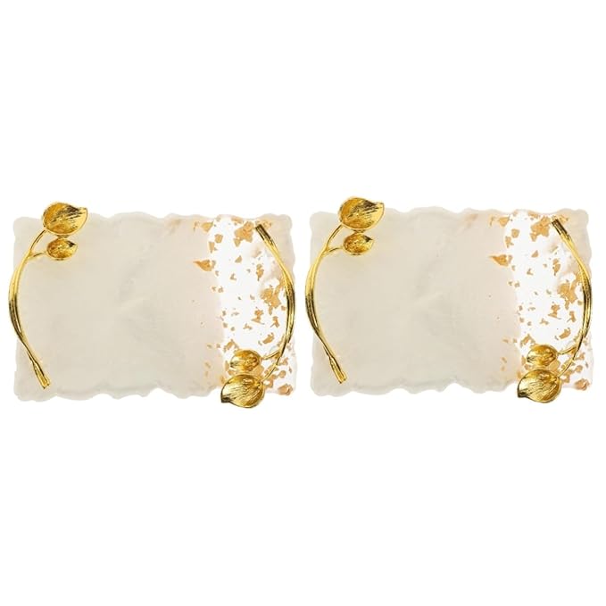 2pcs Fake Nail Display Tray Manicure Mixing Palette Mirror for Nail Art and Blending for Professionals and Home Use