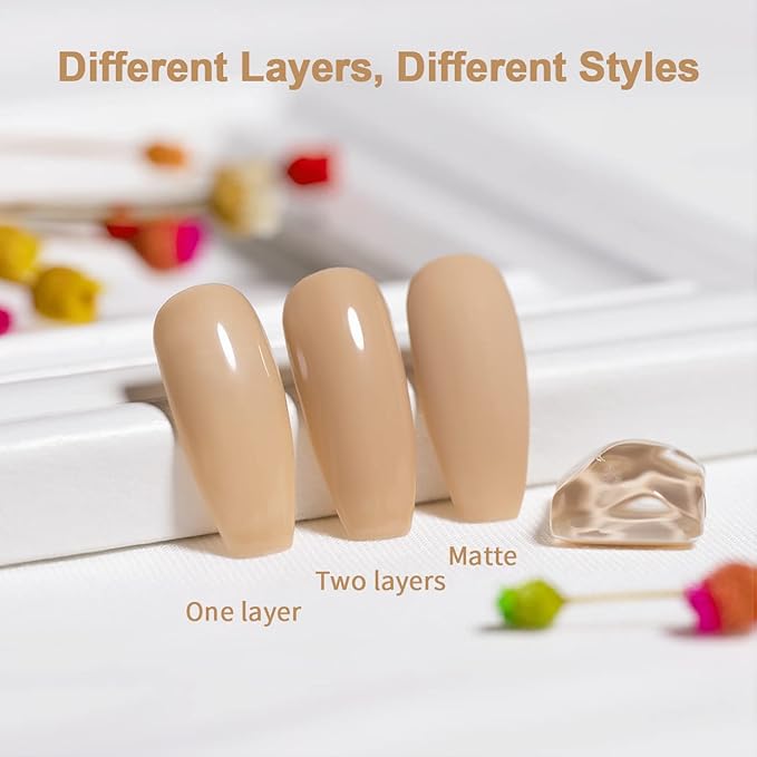 RARJSM Rubber Base Gel Cashmere Pink Natural Sheer Jelly Color Extend Rubber Base Coat Gel Nail Polish Gel Builder in a Bottle 15ml Soak Off LED UV Curing Requires Salon Home DIY Use French Manicure