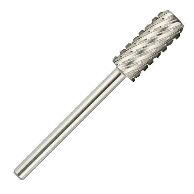 C & I Small Barrel Nail Drill Bit, Chamfer Edition, Professional Electric Nail File for Manicure Drill Machine, Remove Nail Gels, Acrylics, 3/32” (Triple Coarse -3XC)