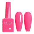 CANNI Neon Pink Gel Nail Polish, 1Pcs Hot Pink Gel Polish Color Soak Off U V Nail Manicure Salon DIY at Home