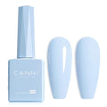 CANNI Light Blue Gel Nail Polish, 1Pcs Baby Blue Gel Polish Pastel Blue Color Nail Polish Gel High Gloss Soak Off U V Gel Nail French Nail Manicure Salon DIY