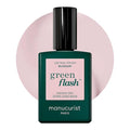 Manucurist Green Flash LED Light Pink Blossom Gel Nail Polish - Vegan, 12-Free, Plant-Based - Strengthens and Protects the Nail - Gel Polish - Made in France - 0.5 fl oz