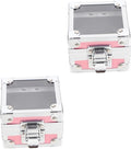Angoily 2pcs Drill Heads Manicure Perfume Nail - Stand Dustproof Storage Grinding Acrylic Display