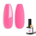 modelones Pink Gel Nail Polish Hot Pink Nail Polish Pastel Rosy Gel Polish Valentine Nails Manicure 15 ML