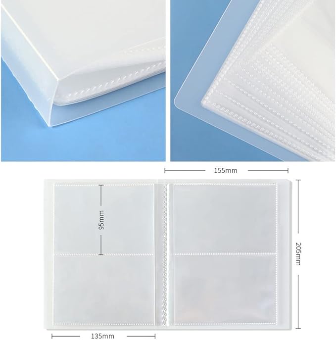 Nail Art Sticker Decals Holder Storage Organizer Display Book Collecting Album, 80 Slots Empty Storage Holder, Easy Photo Album Manicure Nail Art Tools