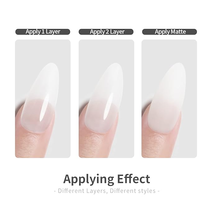 RARJSM Rubber Base Milky White,Builder Extension Gel Builder Soft White,Rubber Base Coat Gel Nail Polish 15ml Natural White Nail Strengthener Soak Off Curing Requires 1 Bottle for Home Salon DIY