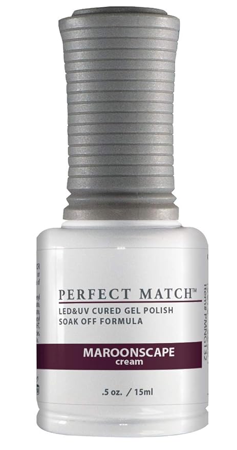 LeChat Perfect Match Gel Polish, Maroonscape, 0.5 Fl Oz (PMS132)