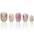 Press On Nails Short Hand Made Acrylic Nails 3D Thick Nails Ladies Gifts Pink Cat Eye Press On Nails COOLYOUNG 15 PCS Nails, Size S