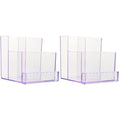 Beaupretty 2pcs Professional Nail Drill Bit Organizer Dustproof Plastic Storage Box for Grinding Heads and Accessories for Nail Salons and Home Use Design for Easy Access