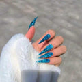 Handcrafted Press on Nails with Victorian Dragon Claw Art Dark Elegance Premium Quality Size S