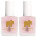 ella+mila Nail Strengthener and Growth Treatment - First Aid Kiss Nail Hardener for Damaged Brittle Thin Nails - Strengthening Polish with Vitamin E - Vegan (2-Pack)